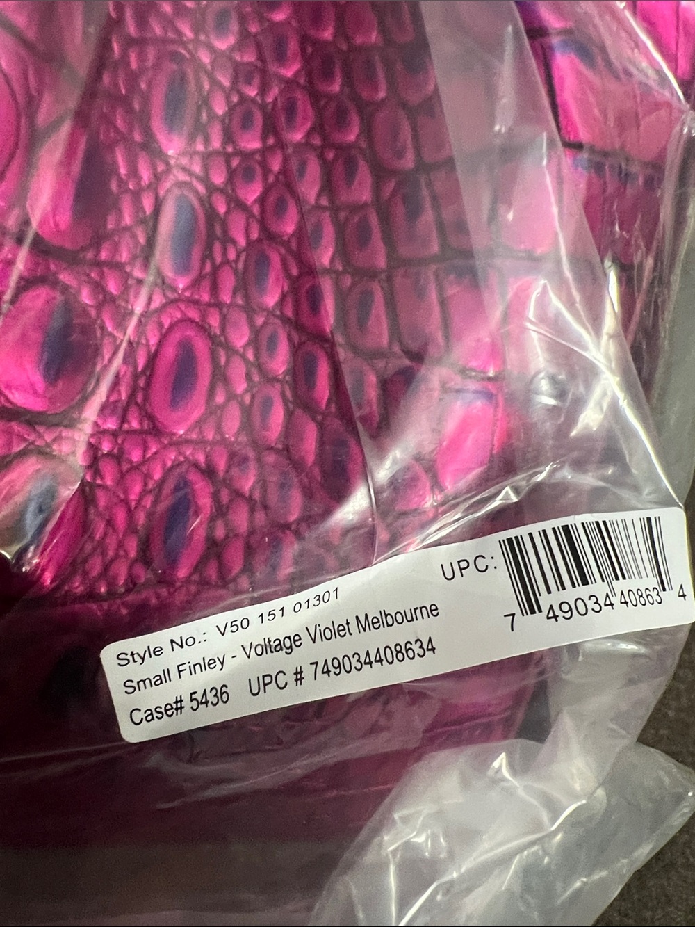 BRAHMIN Voltage Violet Small Finley Satchel with matching Credit Card Wallet NWT - Picture 8 of 17